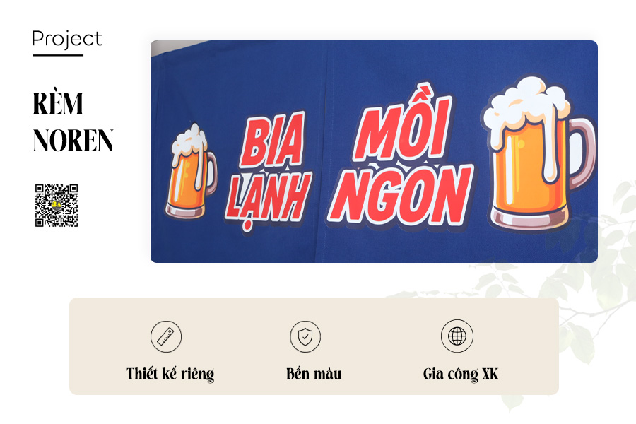 Rèm Noren Trang Trí Quán Bia Quán Nhậu | RÈM BÌNH AN-1